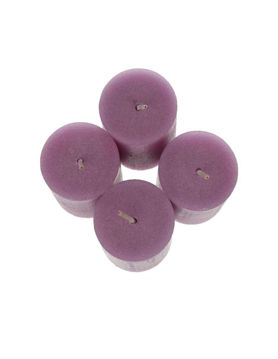Vela set votiva Velfin 4 piezas aroma lavanda 2