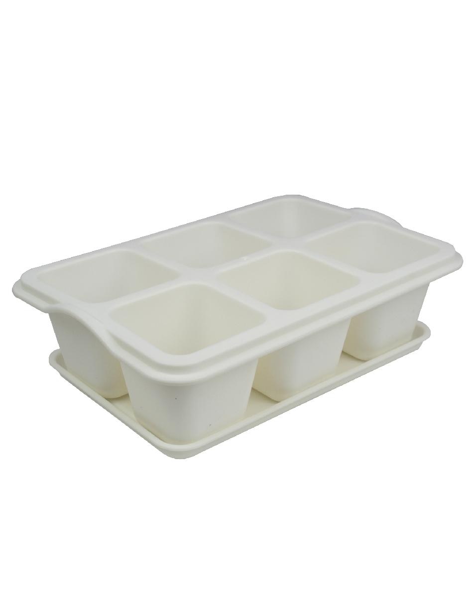 Plato para maceta de plástico con sistema automático de riego Plato para maceta de plástico con sistema automático de riego