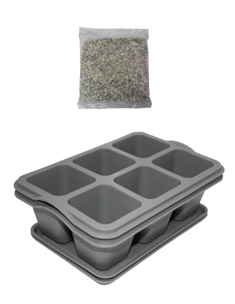 Set maceta con sistema automático de riego