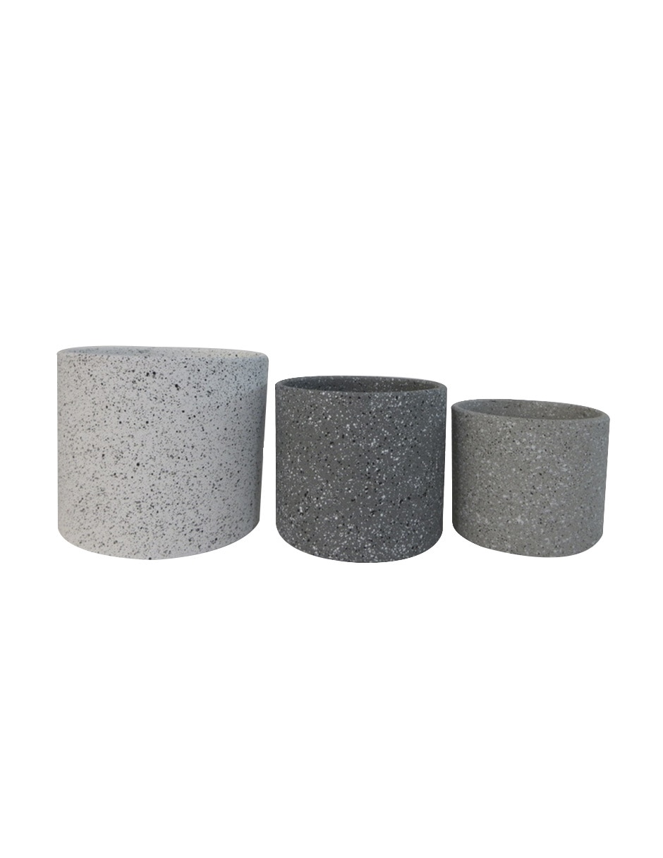 Set maceta de cerámica con sistema automático de riego