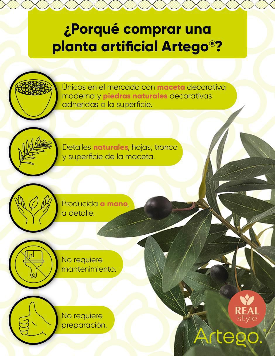 Olivo artificial con maceta 7