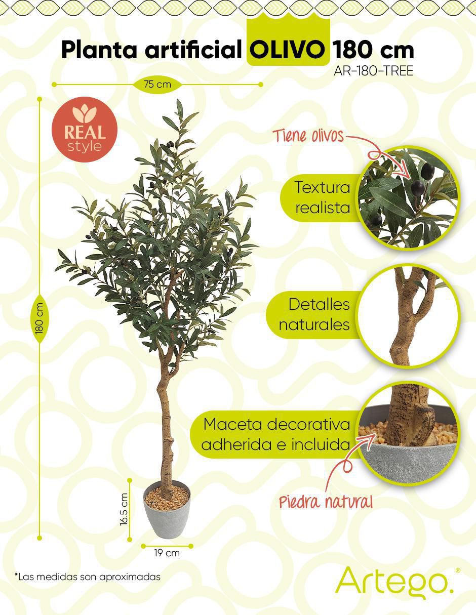 Olivo artificial con maceta 9