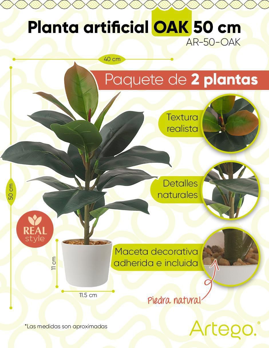 Ficus artificial con maceta 9
