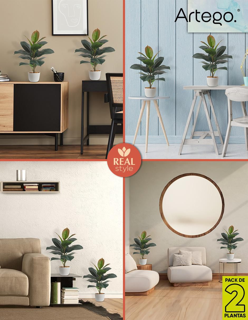 Ficus artificial con maceta 8
