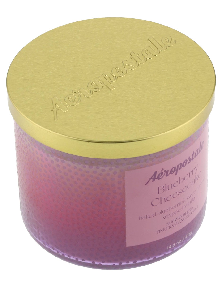 Vela vela con tapa aroma blueberry cheesecake 3