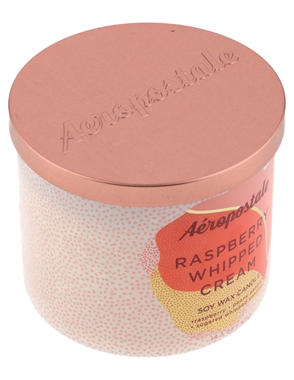 Vela vela con tapa aroma raspberry whipped cream 3