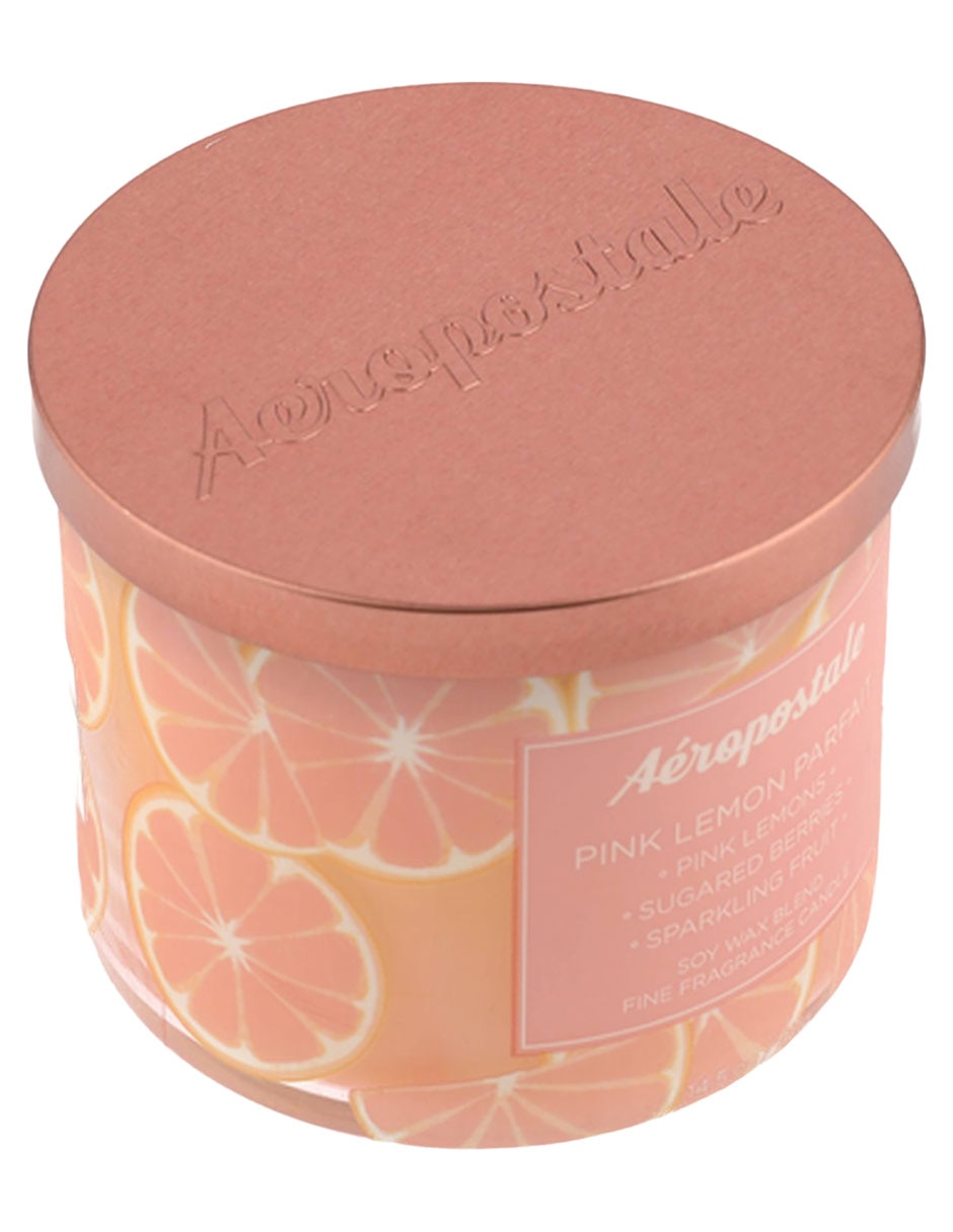 Vela vela con tapa aroma pink lemon parfait 3