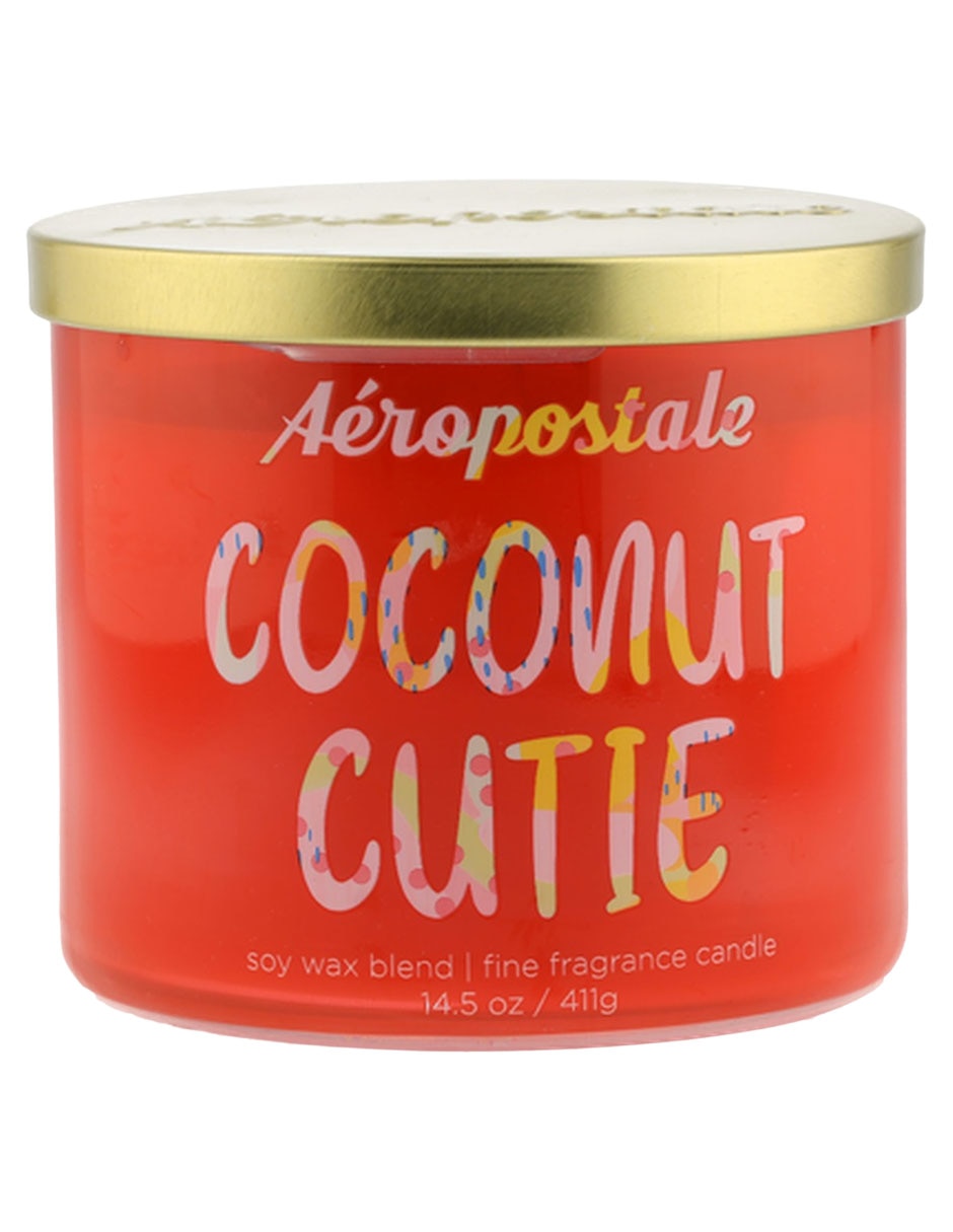 Vela vela con tapa aroma coconut cutie