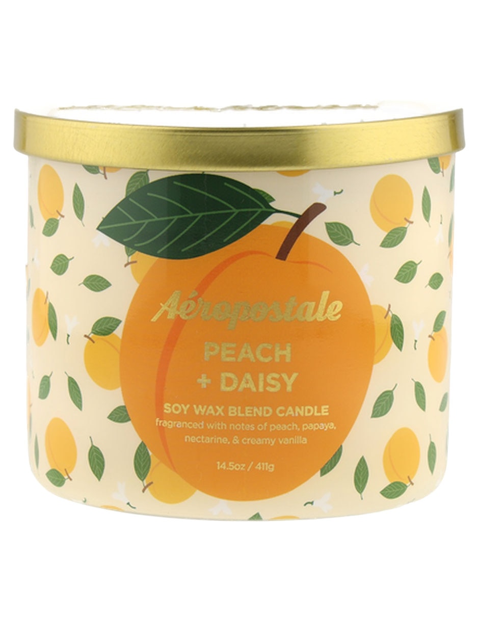 Vela vela con tapa aroma peach & daisy