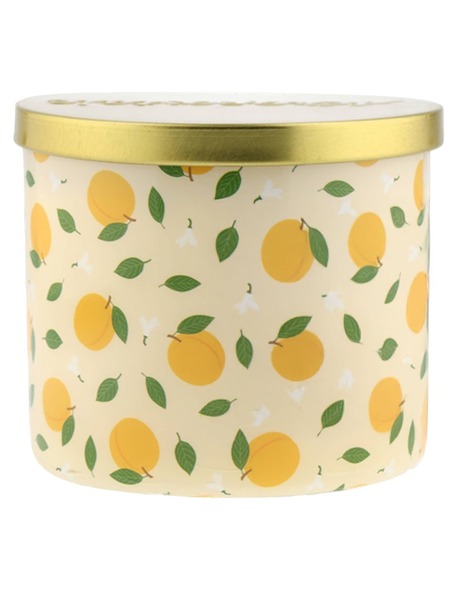 Vela vela con tapa aroma peach & daisy 4