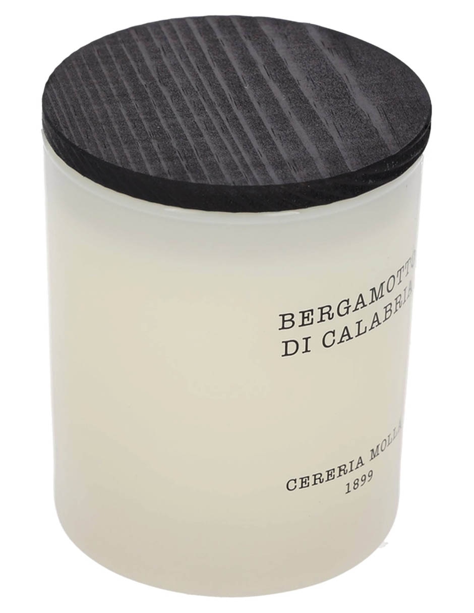 Vela con tapa cereria mollá aroma bergamota