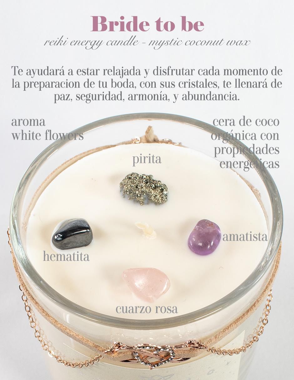 Vela aromática Glitter Zen Bride to Be aroma floral