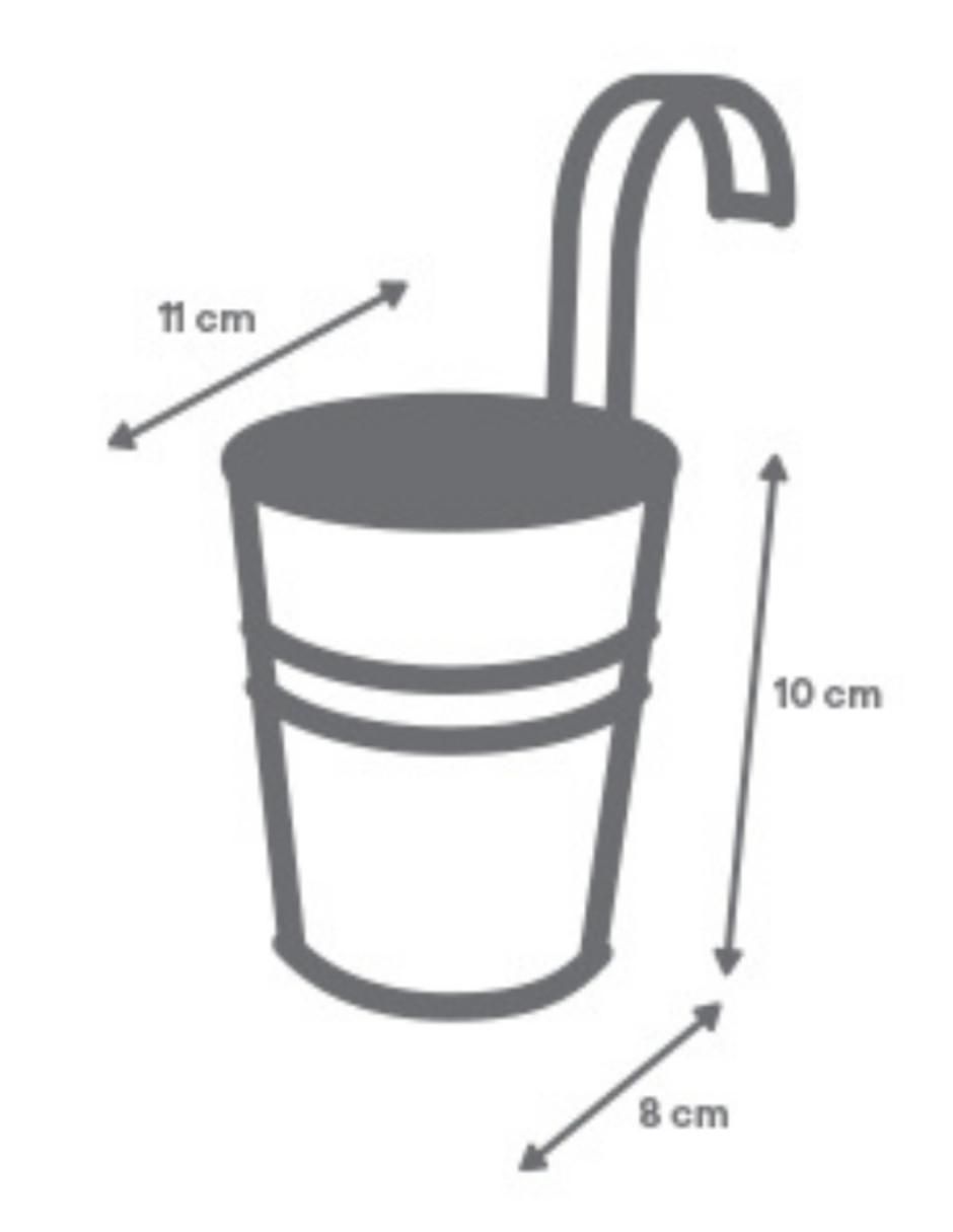Set maceta galvanizadas de acero inoxidable 4