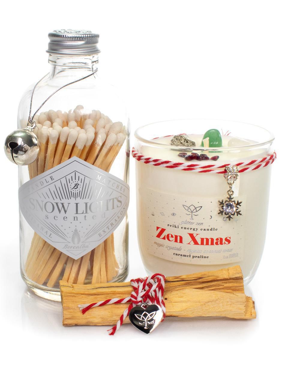 Kit de vela aromática 3 piezas aroma caramelo