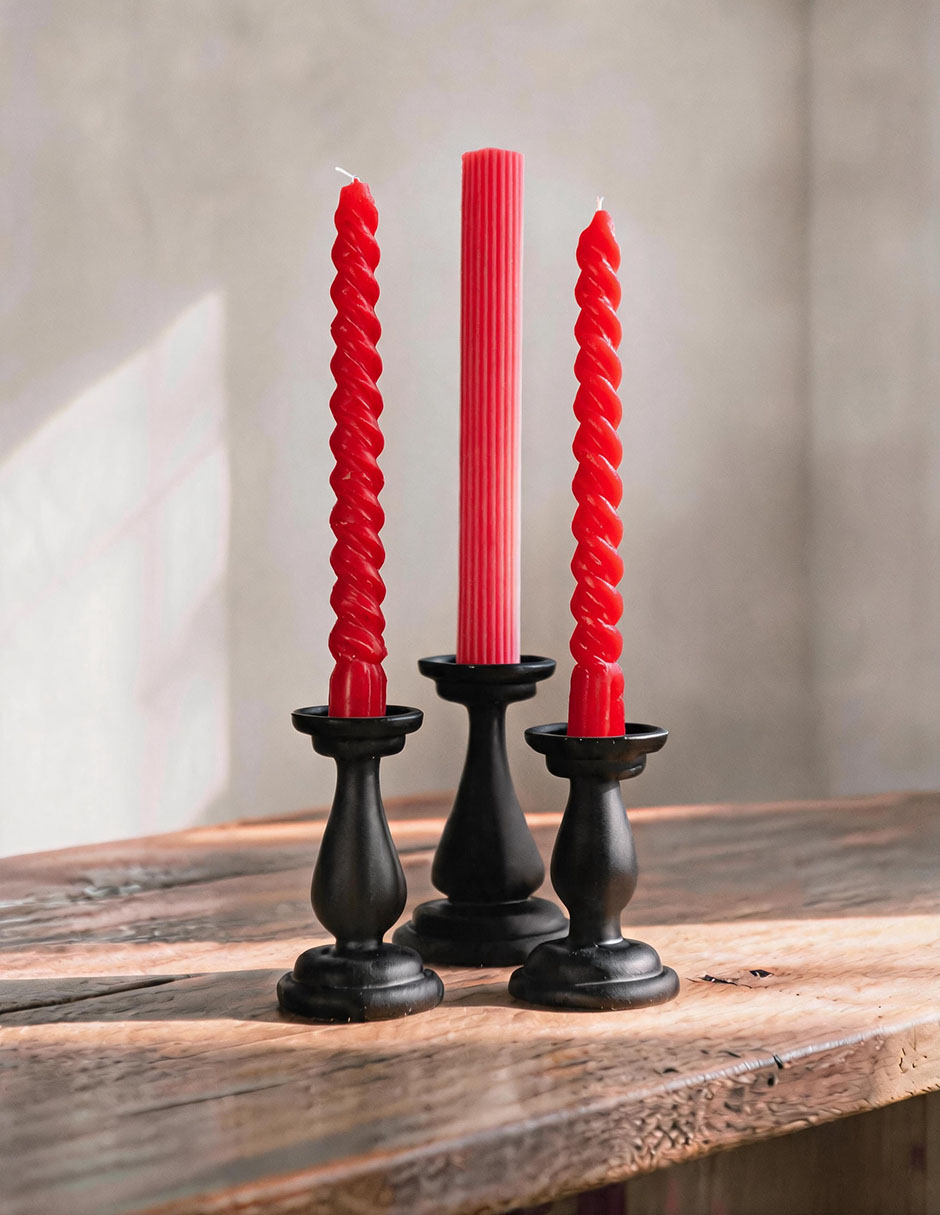 Vela set vela cena 3 piezas 2