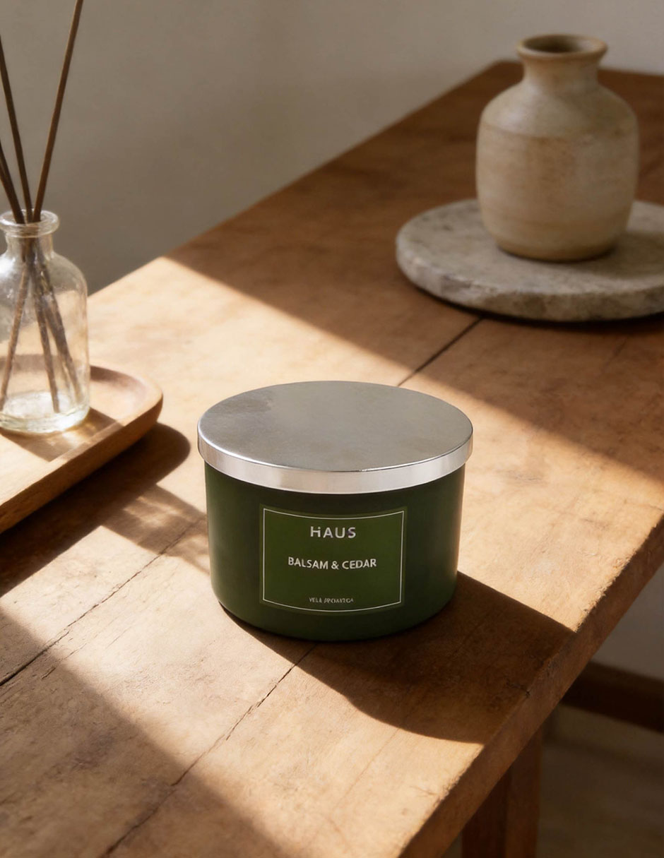 Vela aromática aroma cedar forest