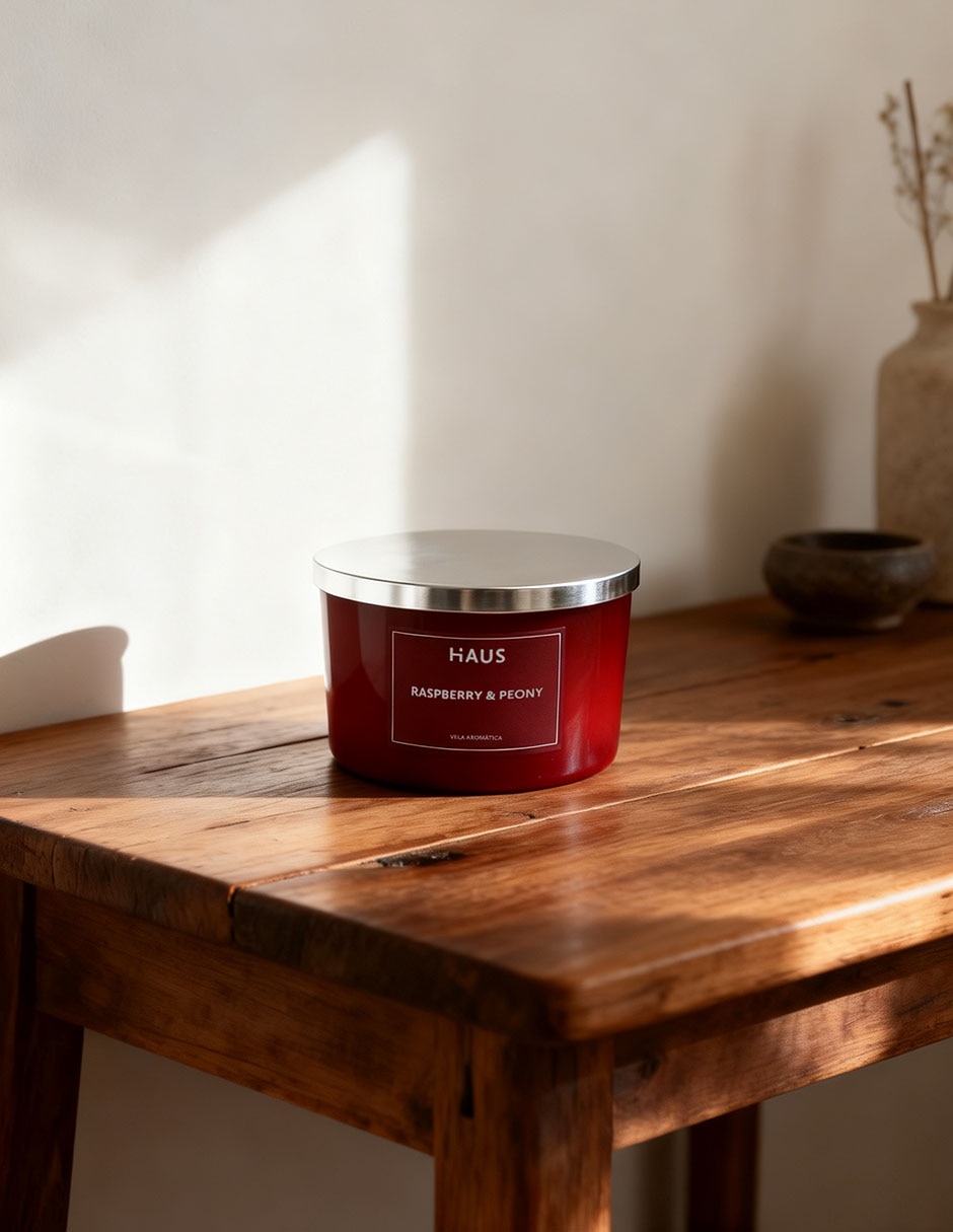 Vela aromática aroma frambuesa
