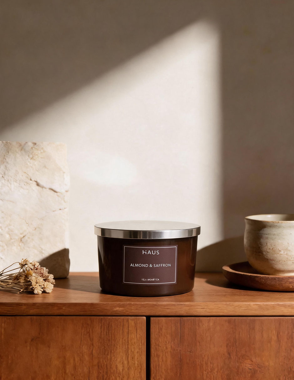 Vela aromática aroma almendra