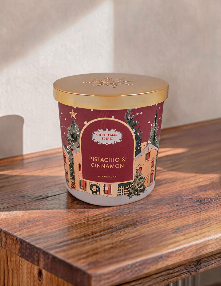 Vela vela con tapa aroma apple cinamon 2