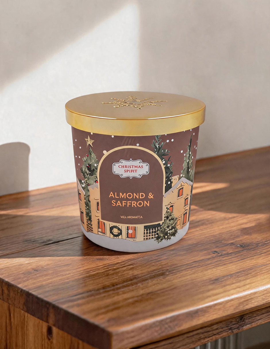 Vela aromática aroma almendra 2