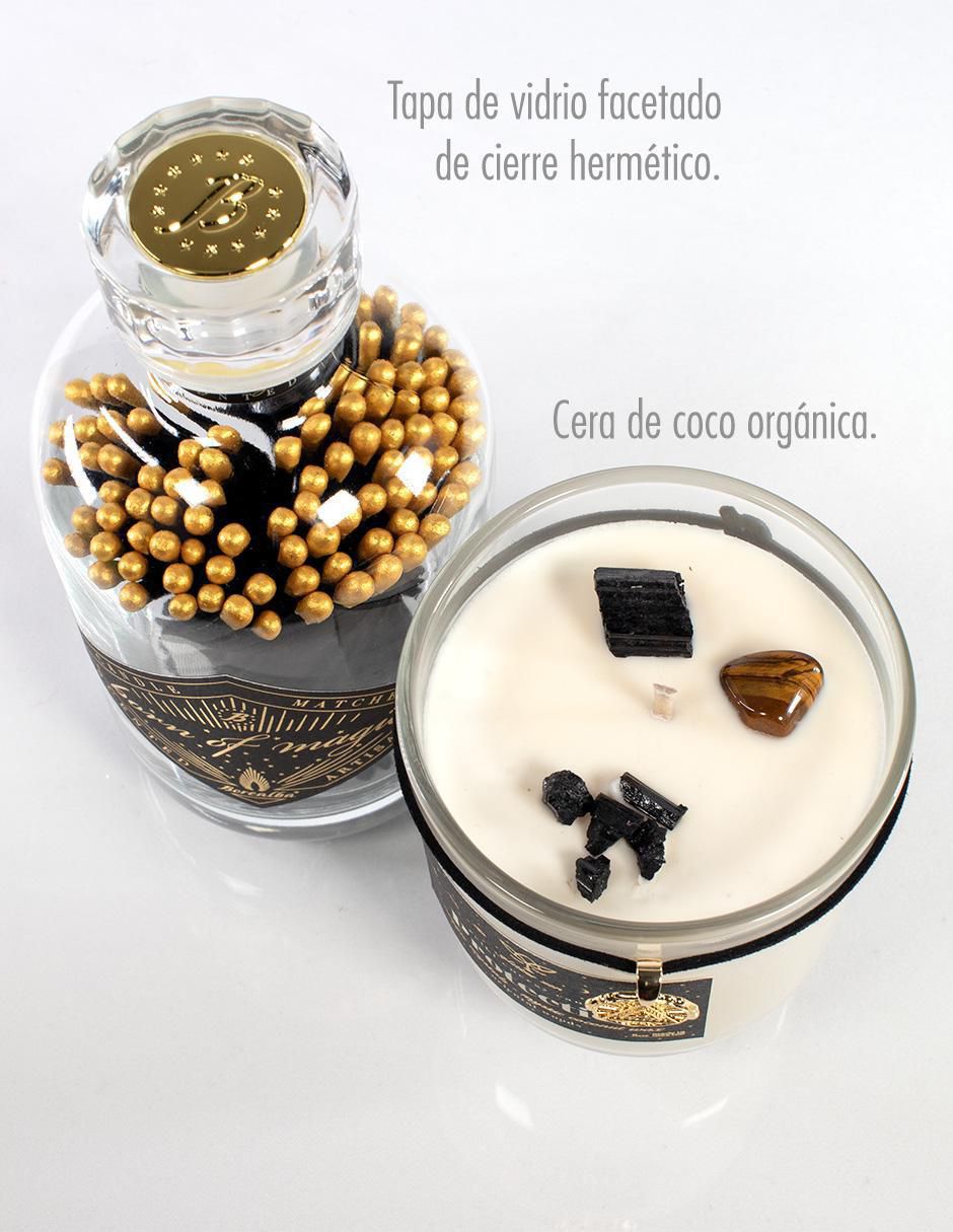 Kit de vela Mystic Bundles 3 piezas aroma maderas finas
