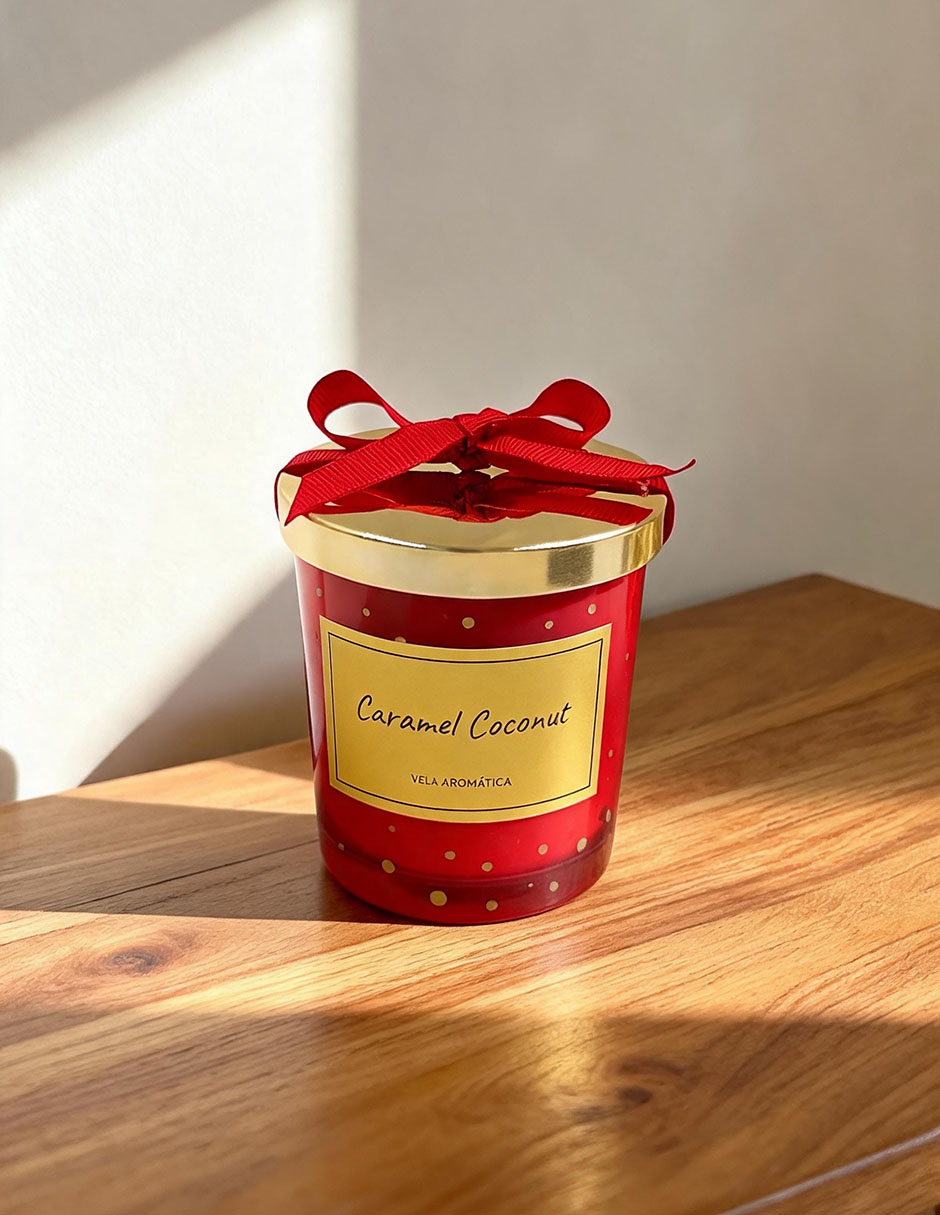 Vela aromática aroma caramelo 6
