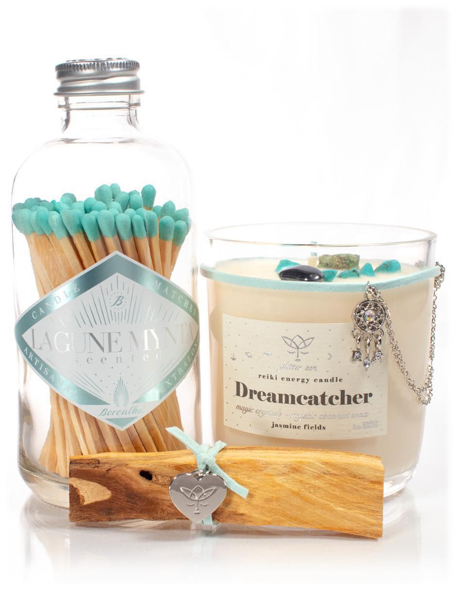 Kit de vela mystic bundles 3 piezas aroma jazmín