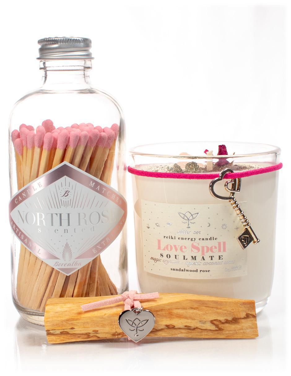 Kit de vela aromática 3 piezas aroma sándalo