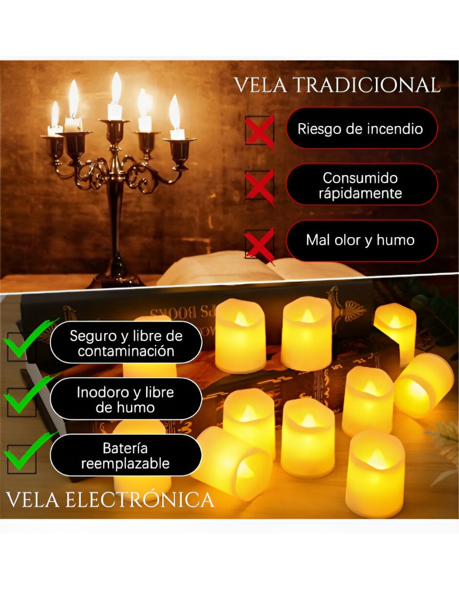 Set vela tealigth 20 piezas 3