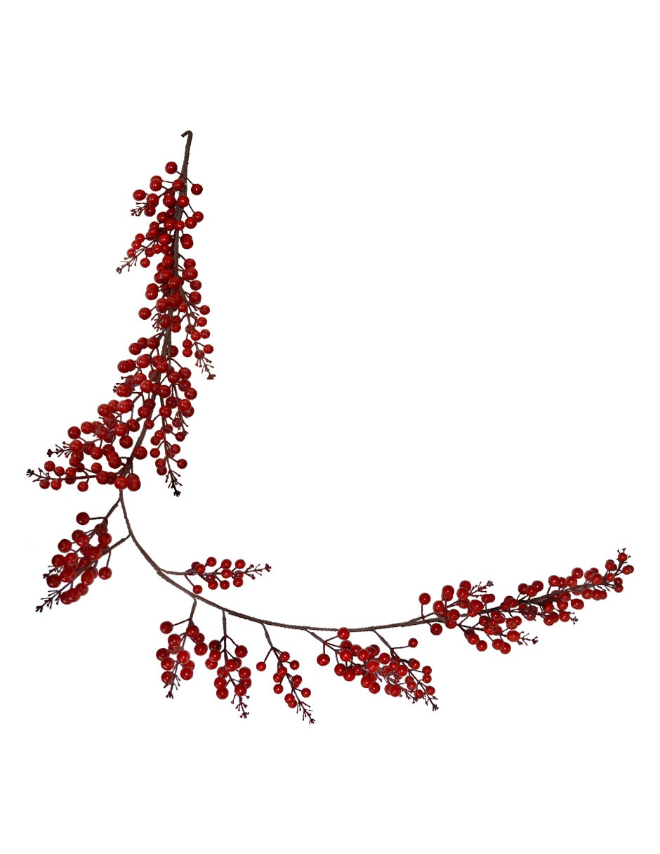 Guirnalda de guirnalda Navidad con berries 190 cm