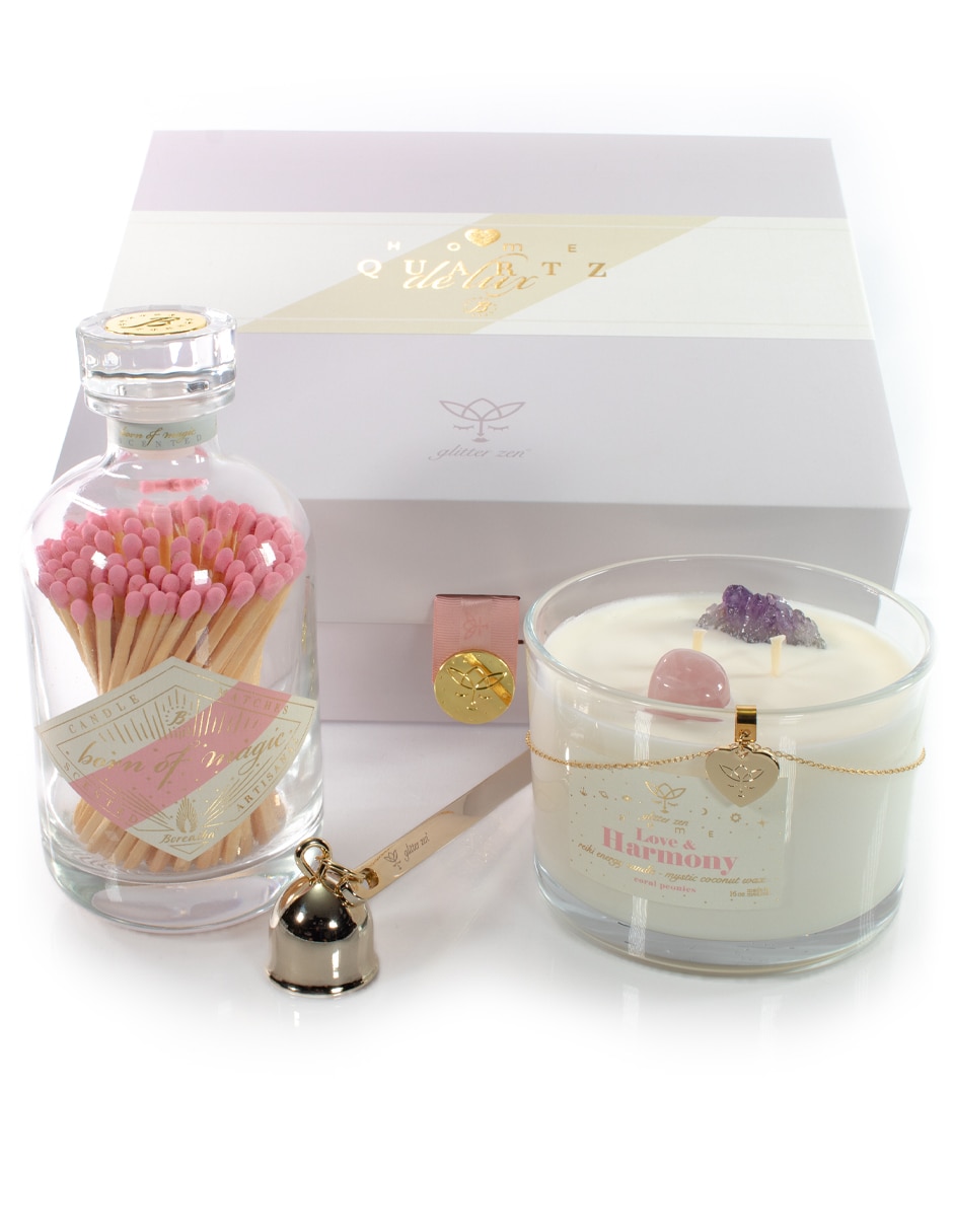 Kit de vela aromática 3 piezas aroma peonia