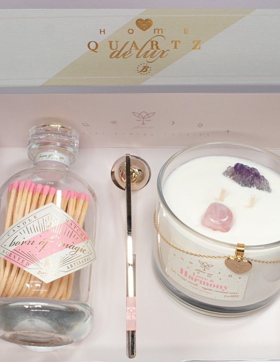 Kit de vela aromática 3 piezas aroma peonia 10