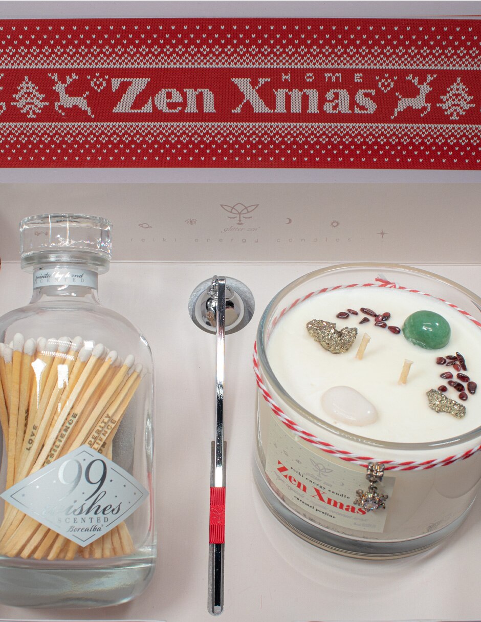 Kit de vela xmas home 16oz 3 piezas aroma caramelo 9