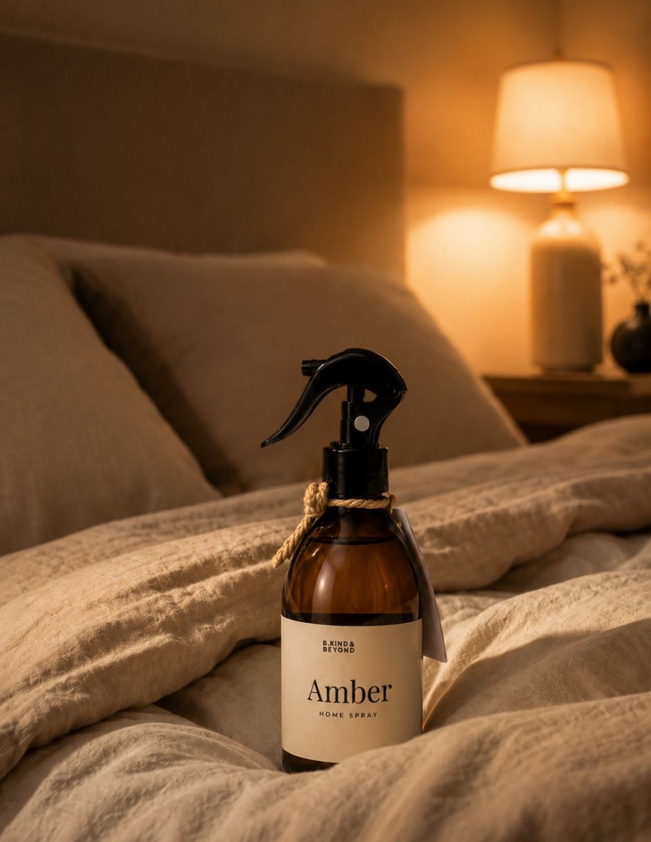 Spray textil eliminador de olores de aroma ámbar