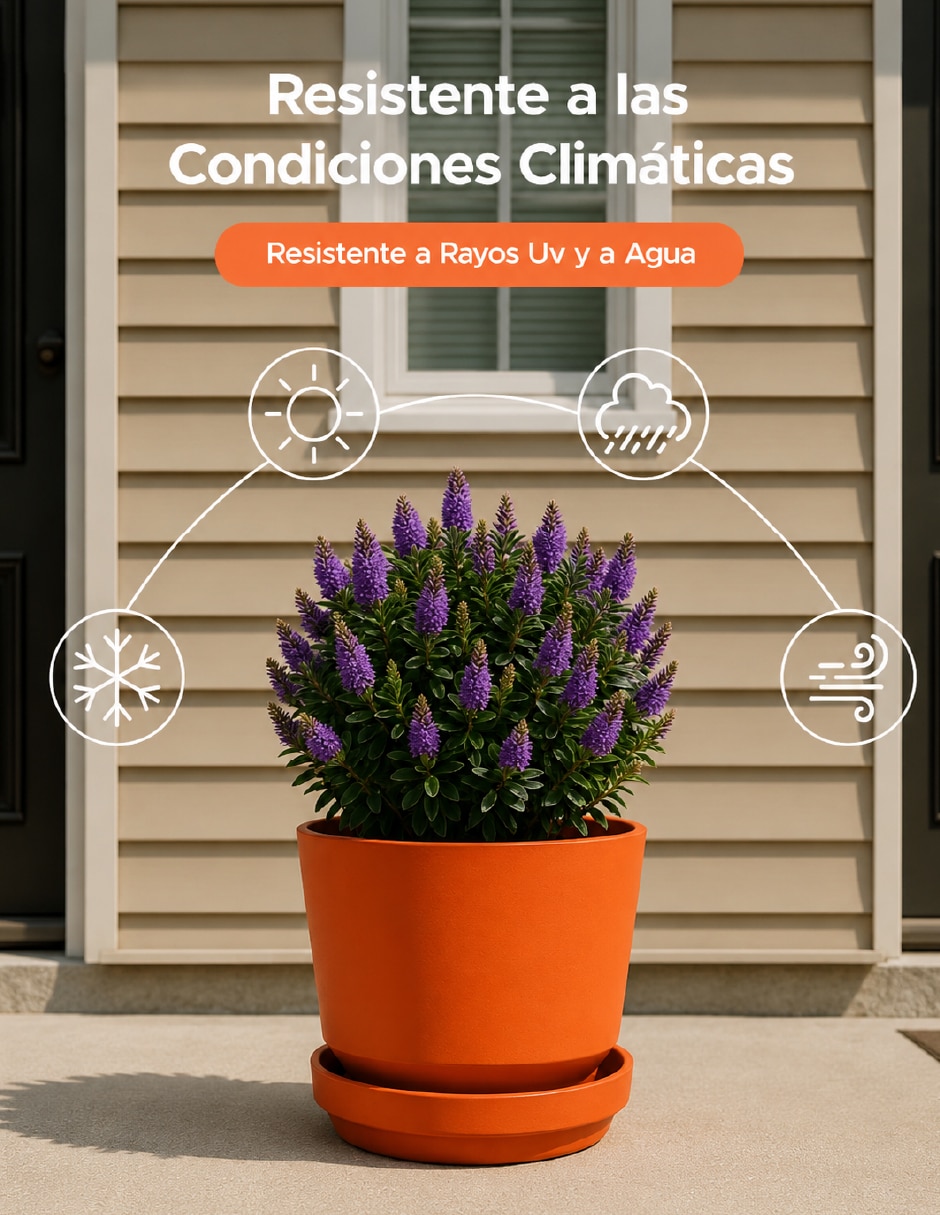 Set maceta terracota de Plástico con sistema automático de riego 2