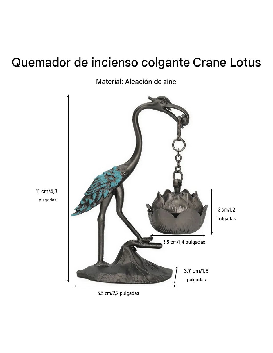 Porta incienso de acero 4