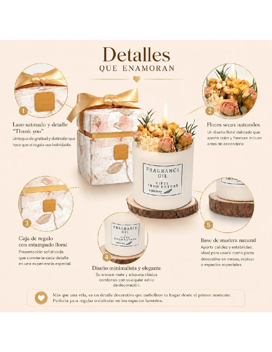 Vela aromática 3 piezas aroma floral 3