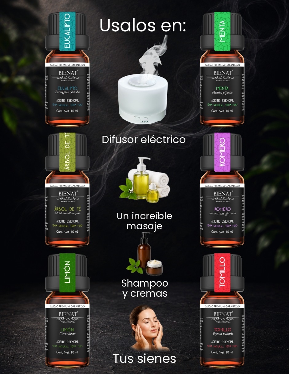 Set aceites de varios aromas