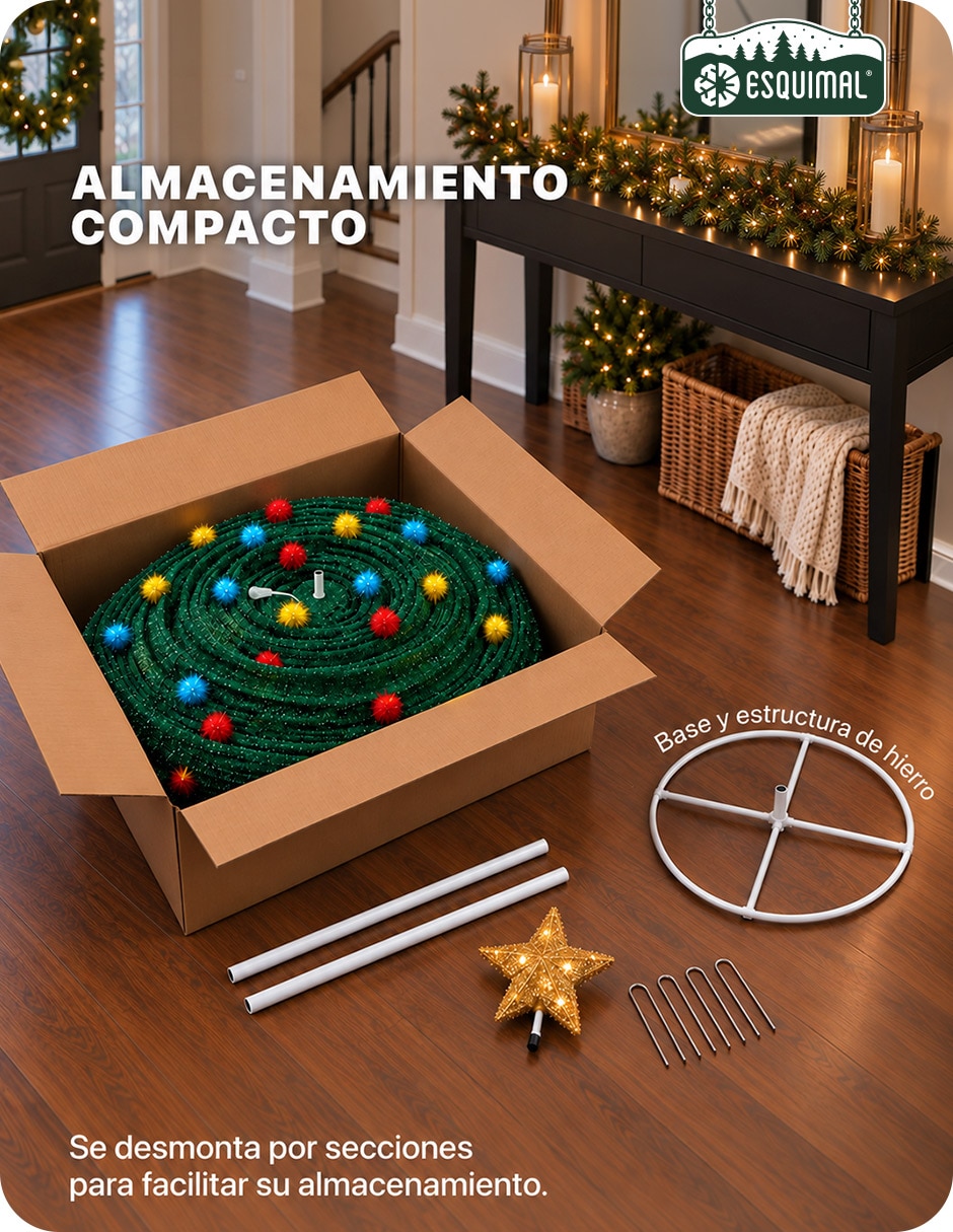 Árbol navidad de Árbol navidad Navidad para el Hogar con textura suave de Poliéster 6