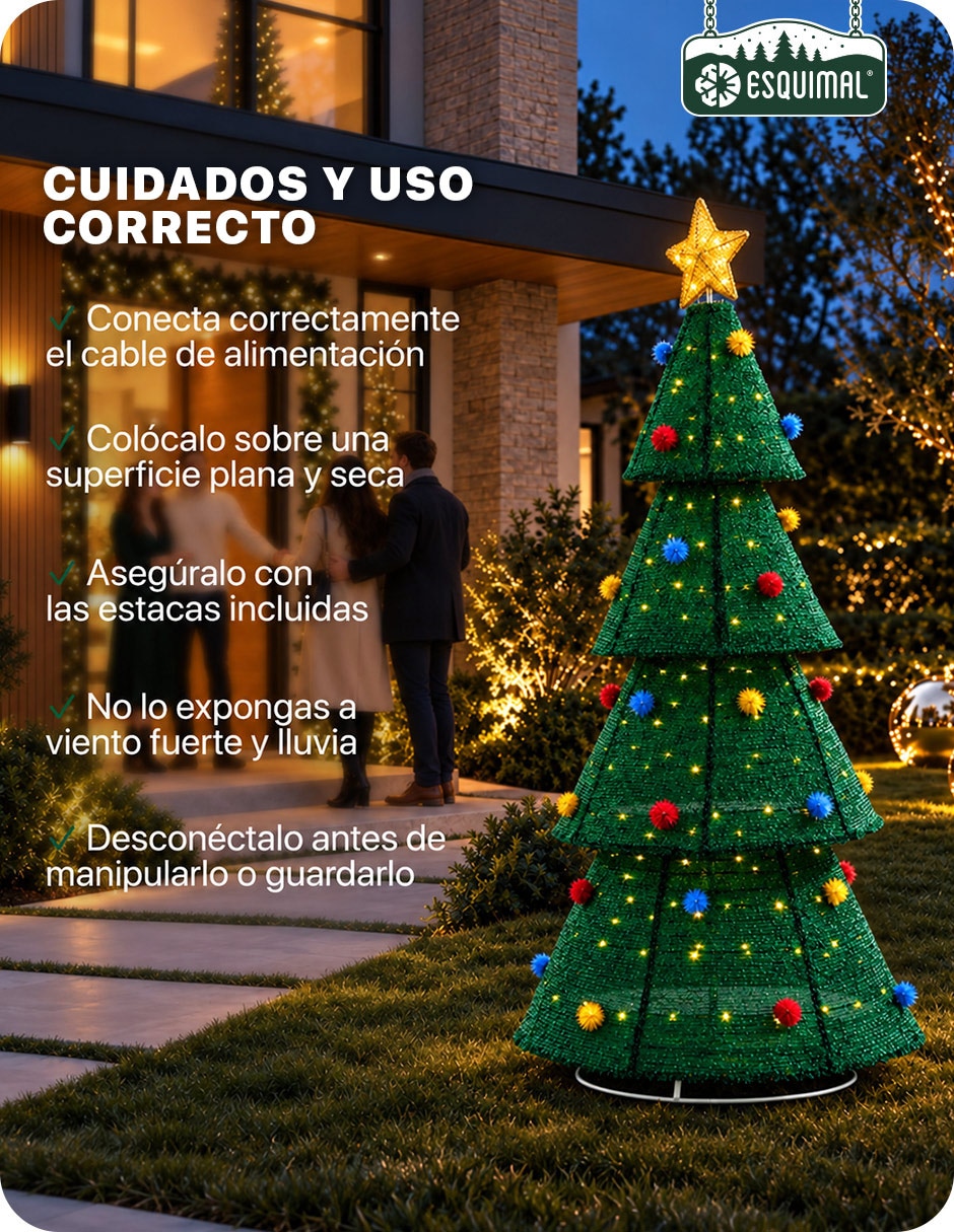 Árbol navidad de Árbol navidad Navidad para el Hogar con textura suave de Poliéster 8