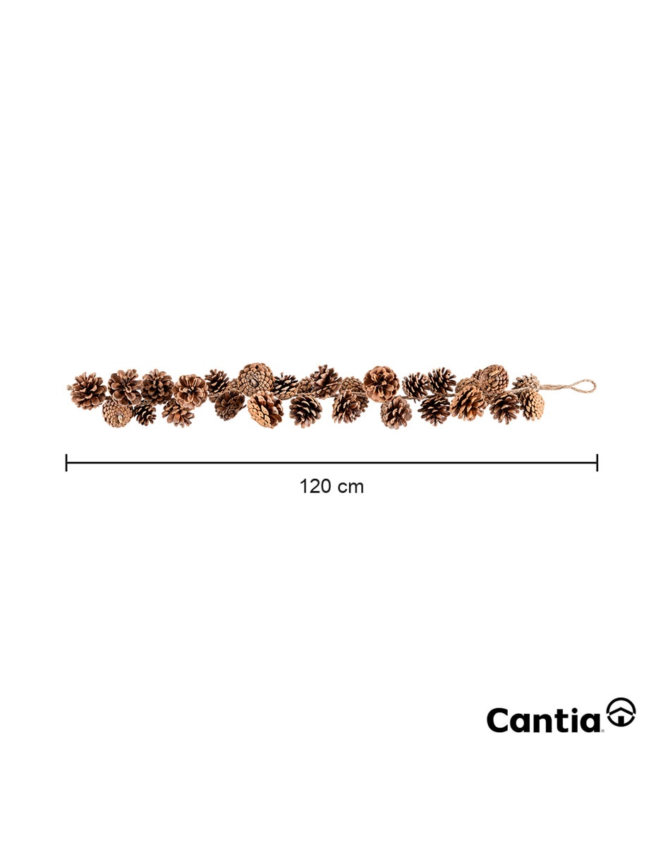 Guirnalda pino piñas con piñas 120 5