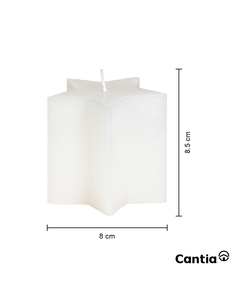 Vela Decorativa ESTRELLA 1 pieza piezas aroma Ámbar 4