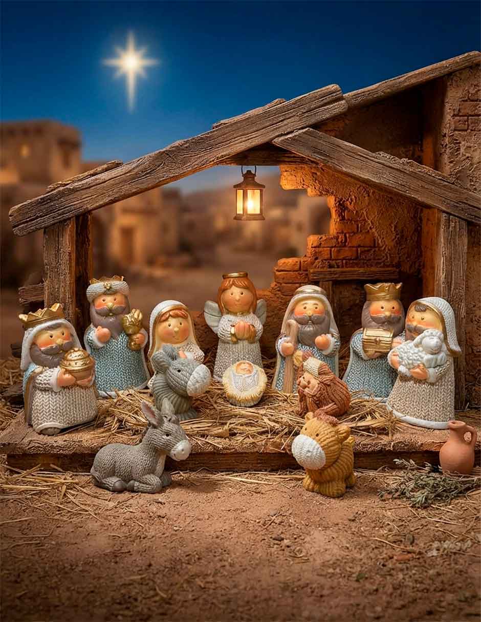 Nacimiento de Nacimiento Navidad de Resina 4