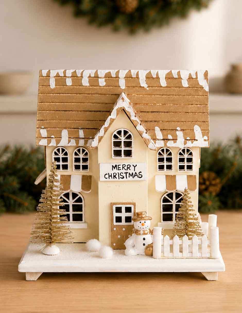 Casa de Casa Navidad de MDF 4