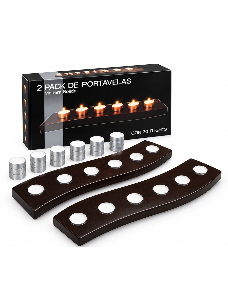 Set portavela set de 2 portavelas 3