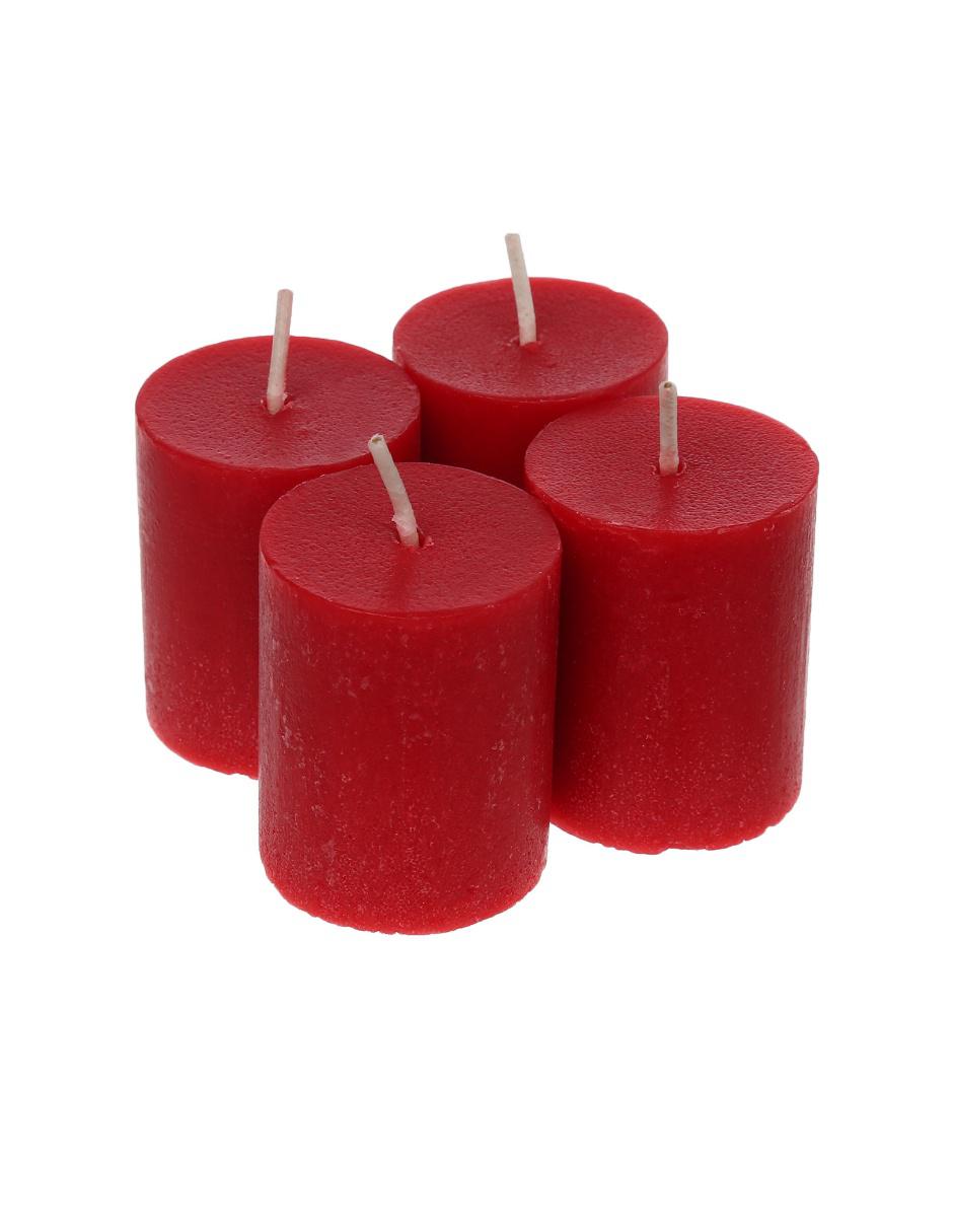Vela set votiva Velfin 4 piezas aroma canela